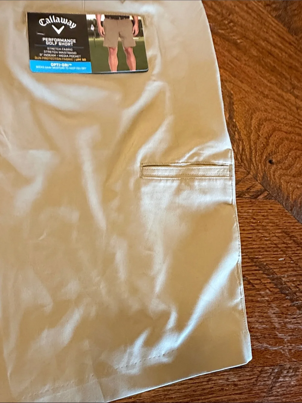 Callaway Men's performance Golf Shorts in Light Khaki Sz 40 brand new with tags